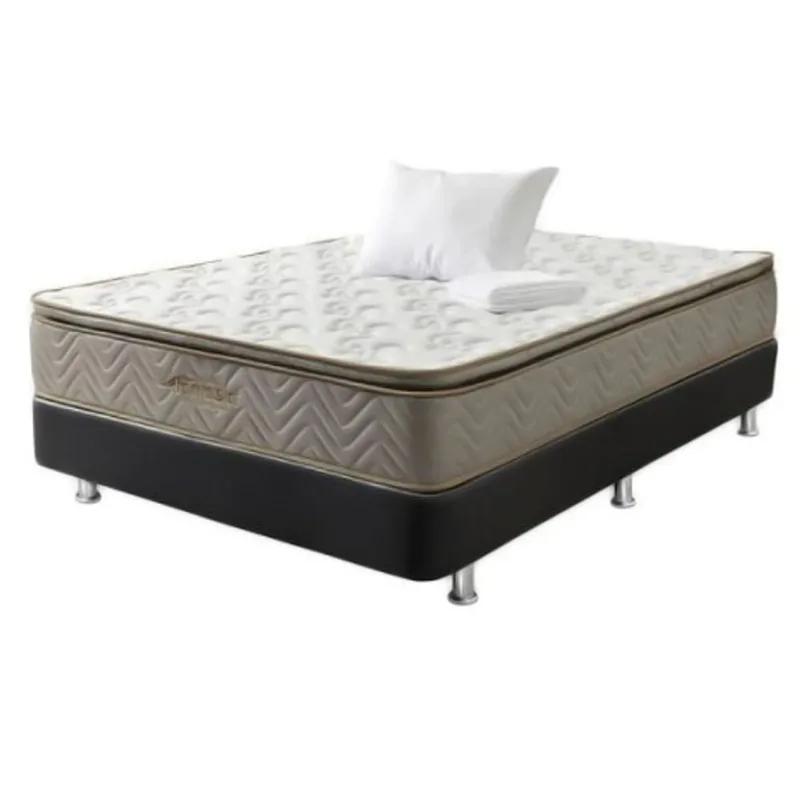 Combo Sigma Pillow 100x190 Más Basecama Más Una Almohada Más Protector De Colchón