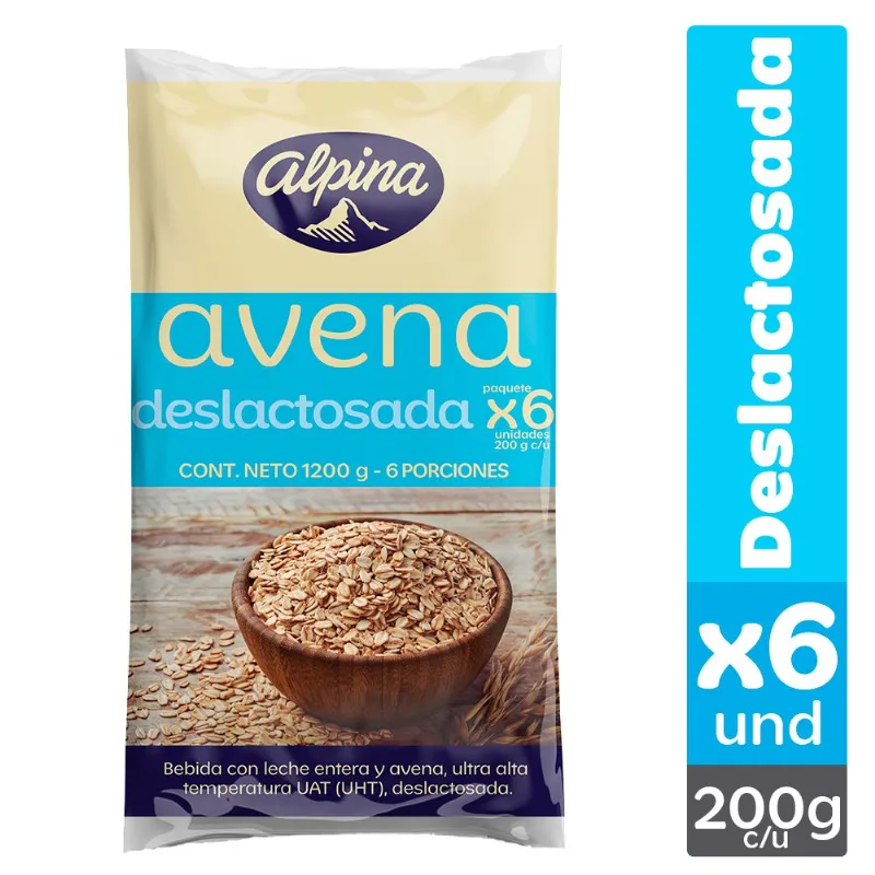 BEB LECHE Y AVENA DESLACTOSADA ALPINA 1200 gr