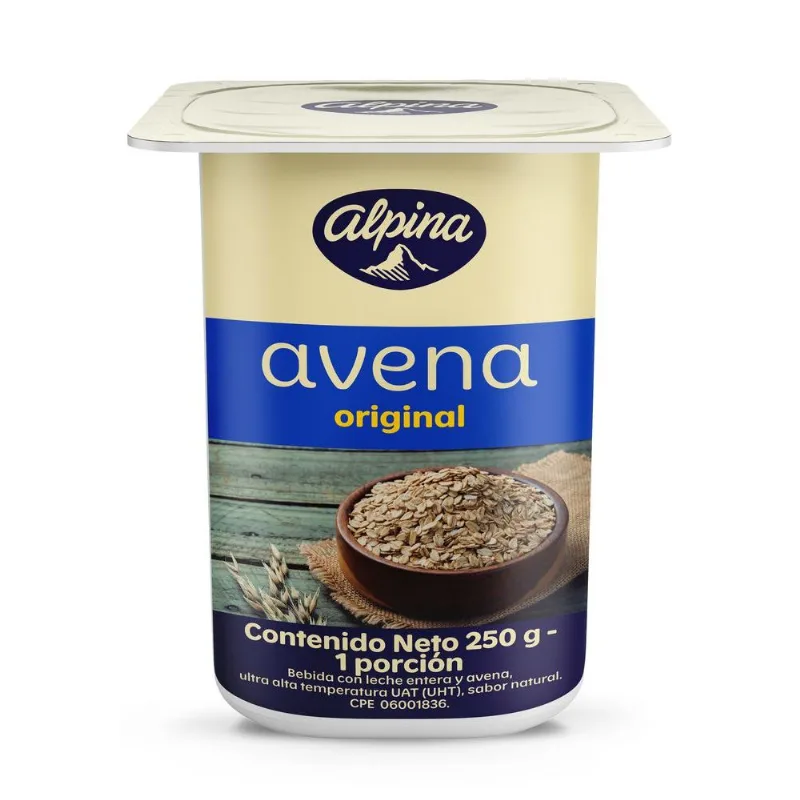 BEB LECHE Y AVENA NATURAL FIBR ALPINA 250 gr