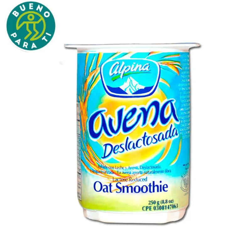 BEB C/LECHE Y AVENA DESLACTOSA ALPINA 250 gr Avena Alpina Deslactosada x 250 gr