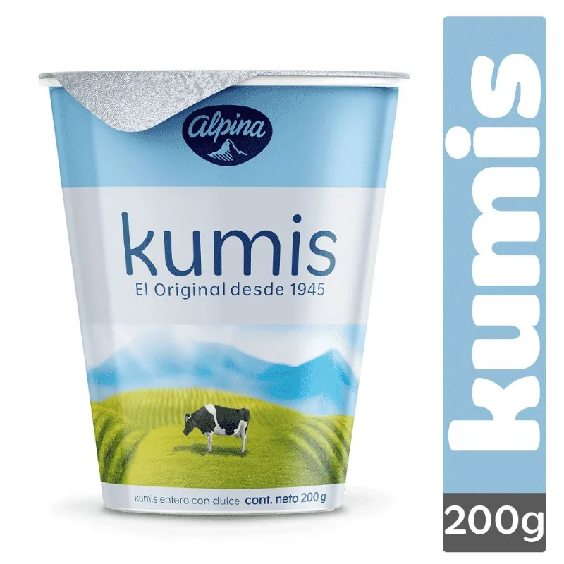 KUMIS VASO NATURAL ALPINA 200 gr