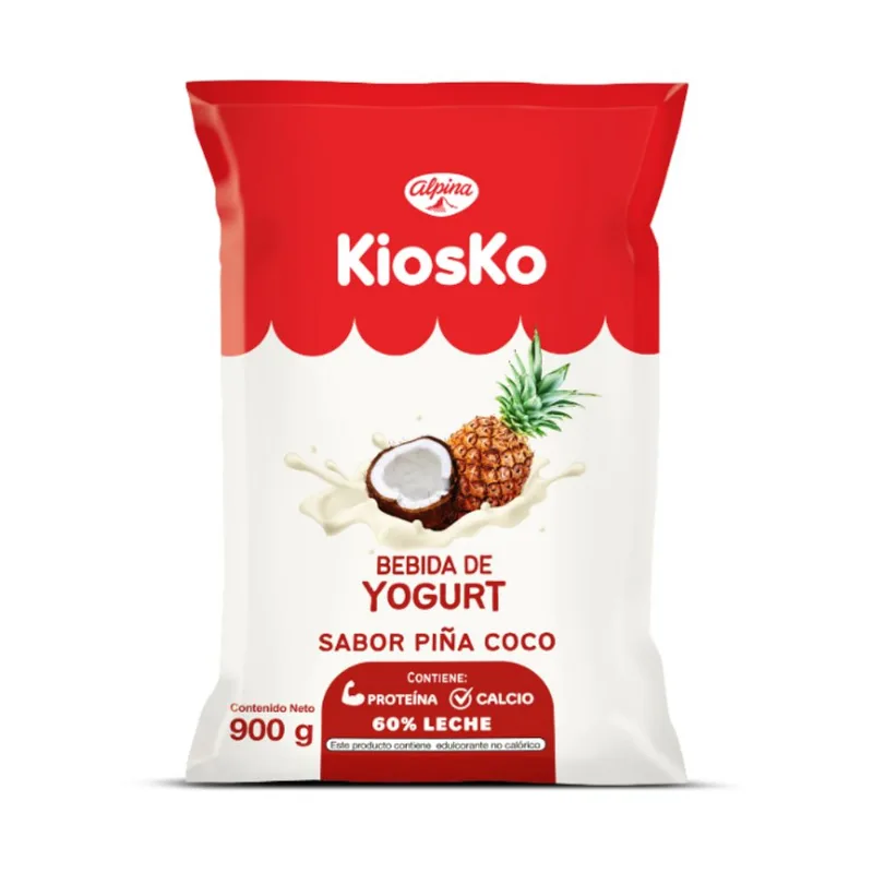 Yogurt Bebible Funda Sabor Piña Coco Kiosko 900GR