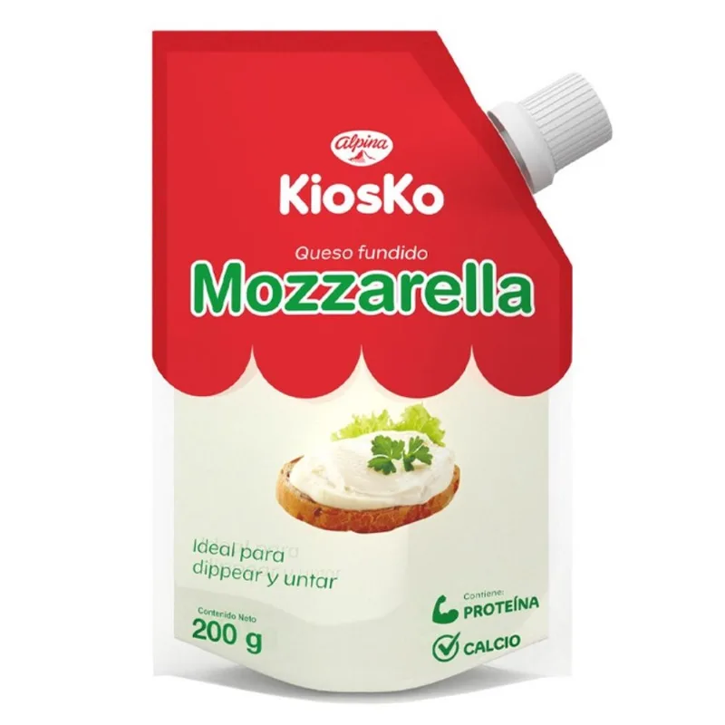 Queso Mozzarella Fundido Kiosko +Doypack 200 Gr Queso Mozzarela Fundido Kiosko +Doypack 200 Gr
