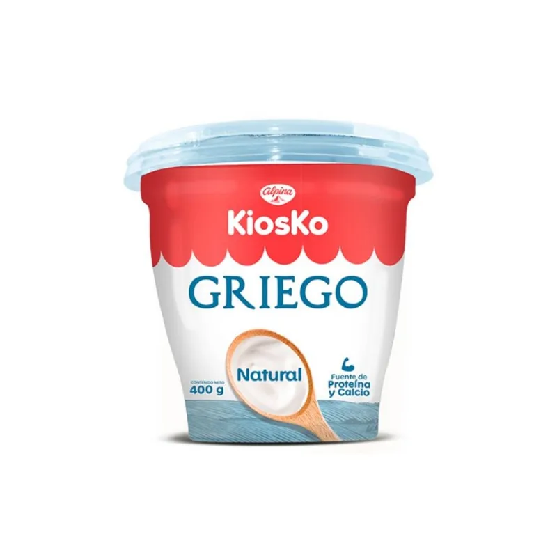Yogurt Kiosko Griego Natural 400Gr