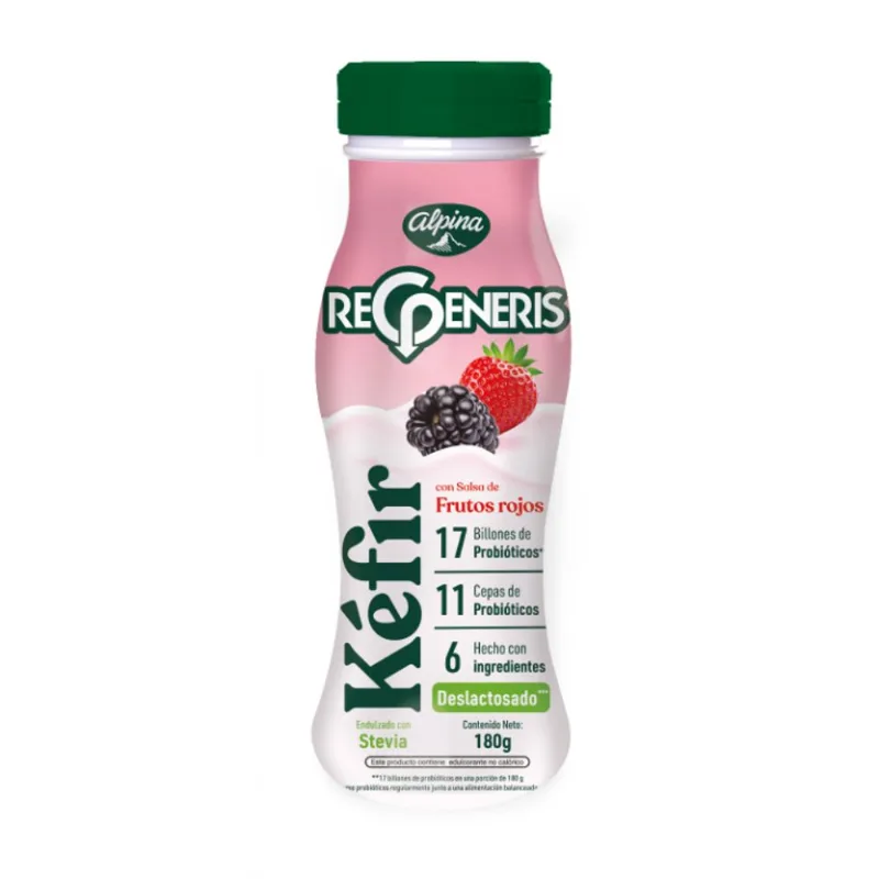 Kefir Yogurt Sabor Frutos Rojos Regeneris 180Gr