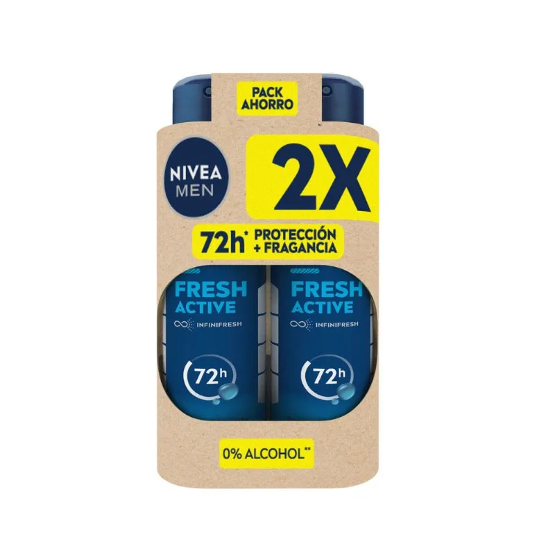 Pack Desodorante Spray Nivea Men Fresh Ice 150 ml