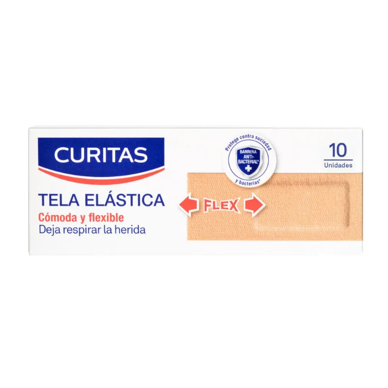 Apósitos Adhesivos Curitas Tela elástica para Todo Tipo de Piel x 10 un Apósitos Adhesivos Curitas Tela Elástica Todo Tipo de Piel x 10 un