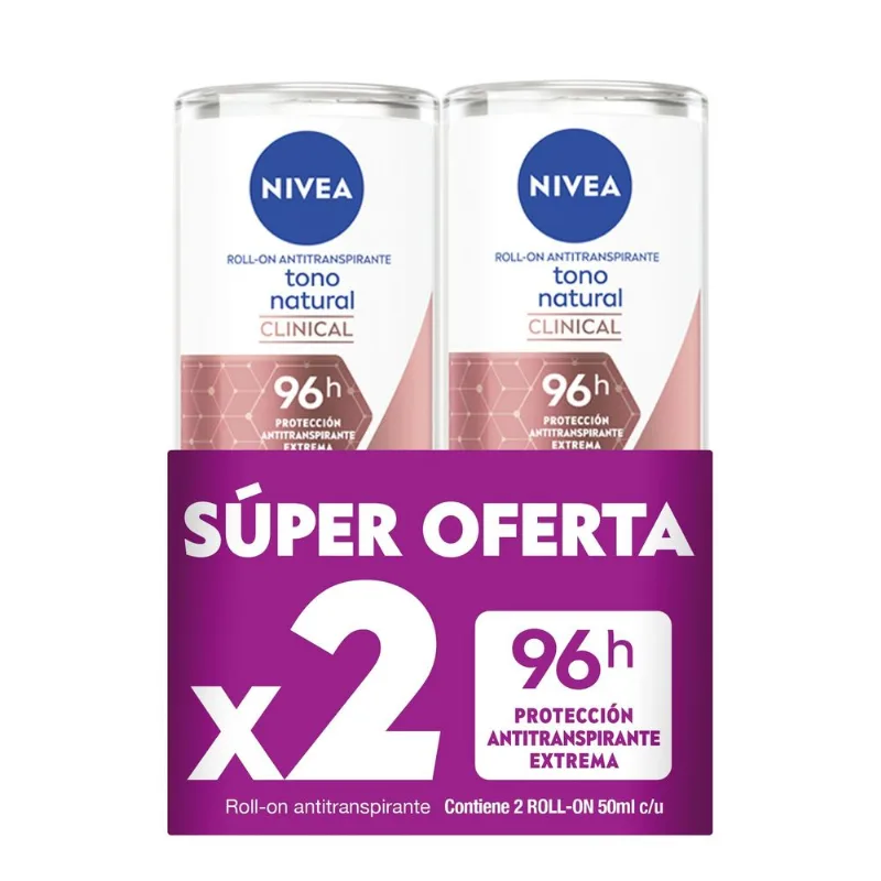 Oferta Desodorante Nivea Tono Natural Roll On 50ml C/u