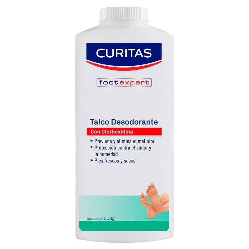 Talco Desodorante para Pies Curitas Foot Expert 300 g