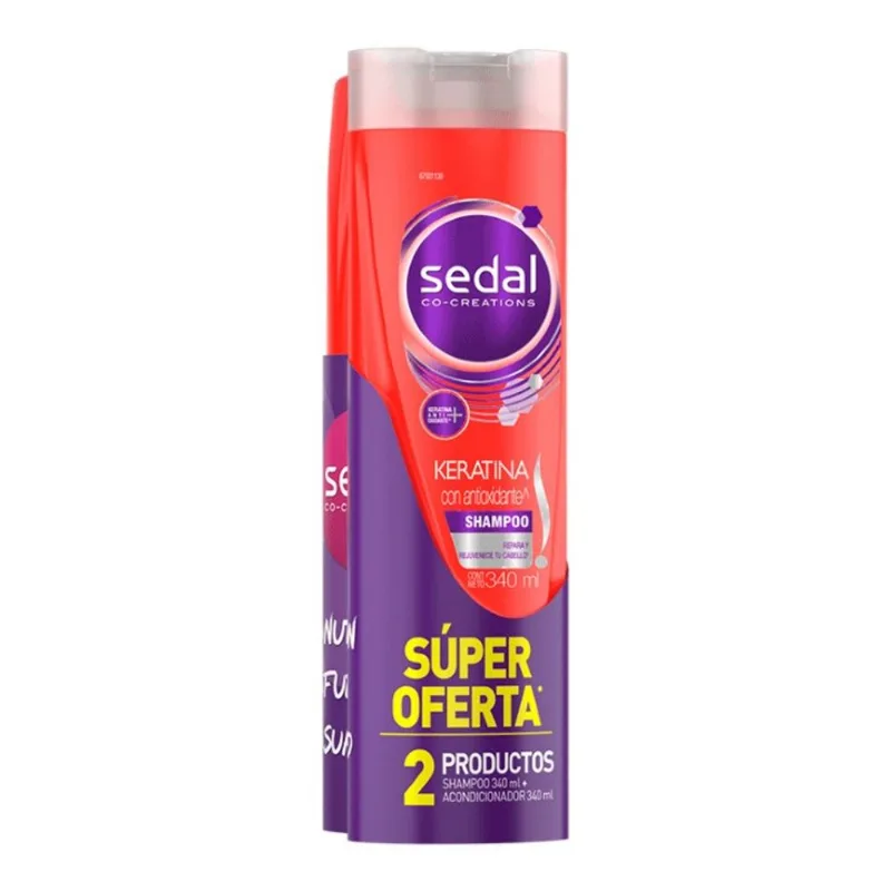 Shampoo Keratina Antiox Sedal 340Ml+Ac