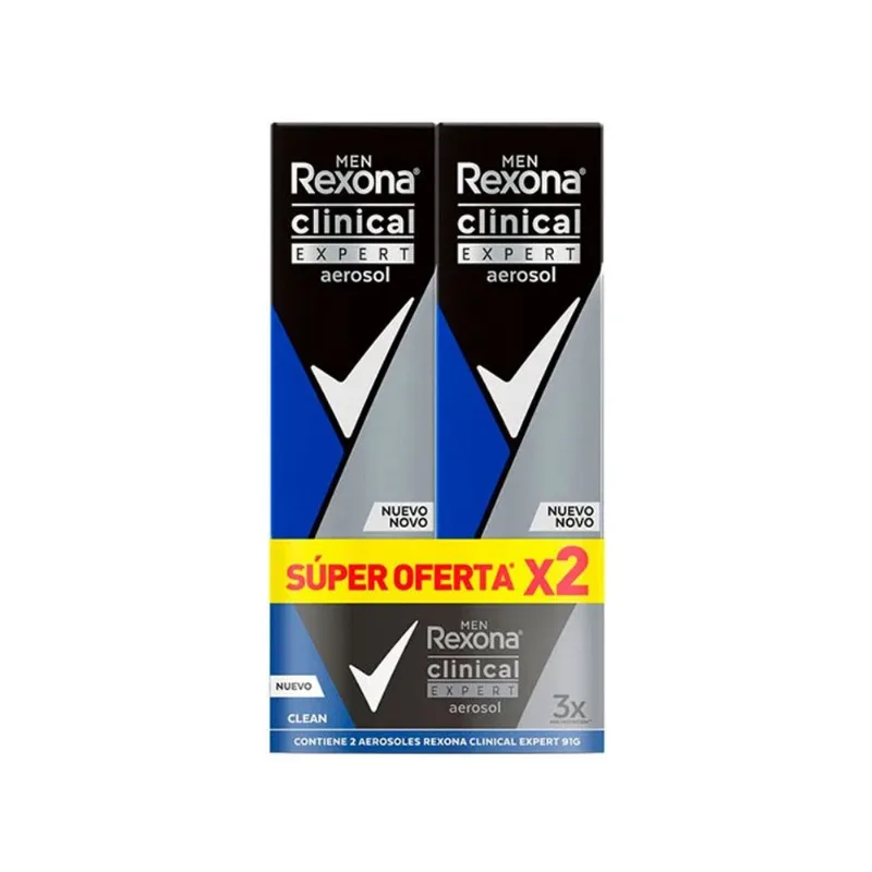 Desodorante Rexona Aerosol Clinic Clean Expert 91 Gr