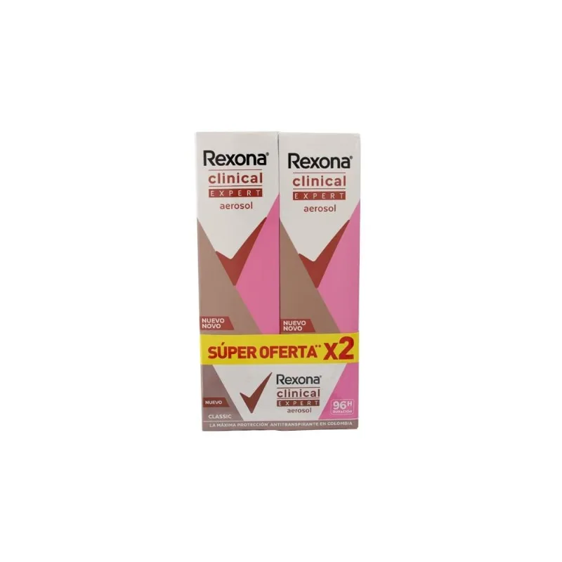 Rexona Classic Clinical Expert Women Spray con 2 Unidades