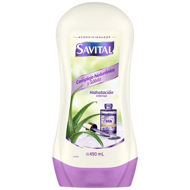 Acondicionador SAVITAL Complejo Hiarulónico Frasco 490ml