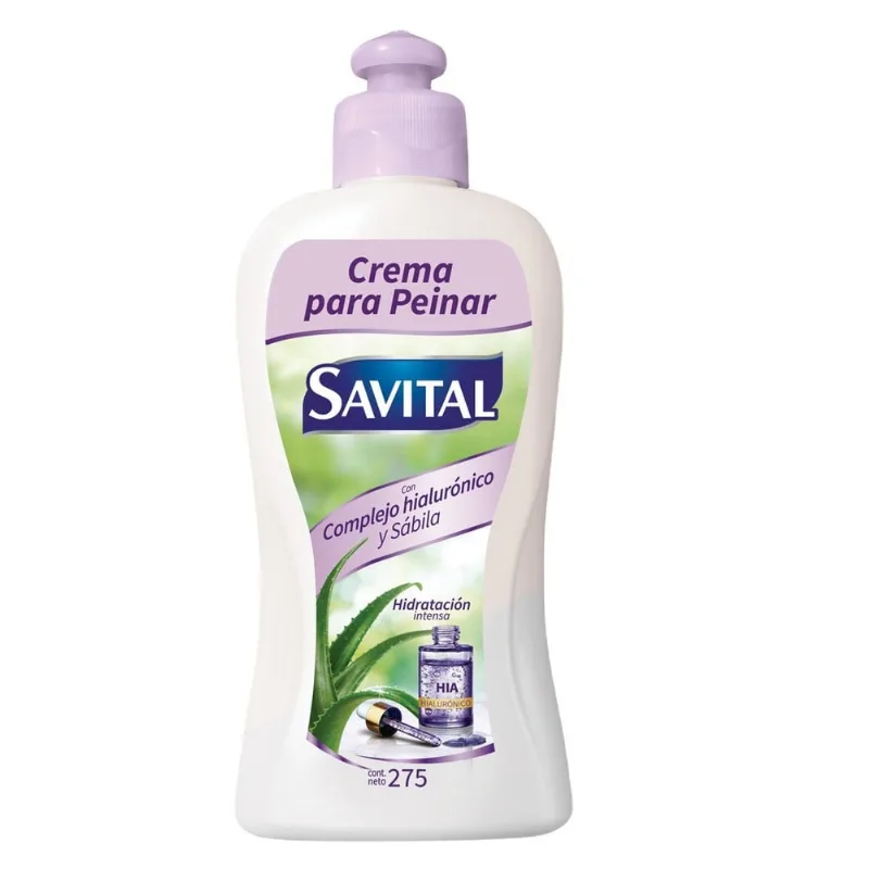 Crema para Peinar Savital Complejo Hialurónico y Sábila 275 Ml
