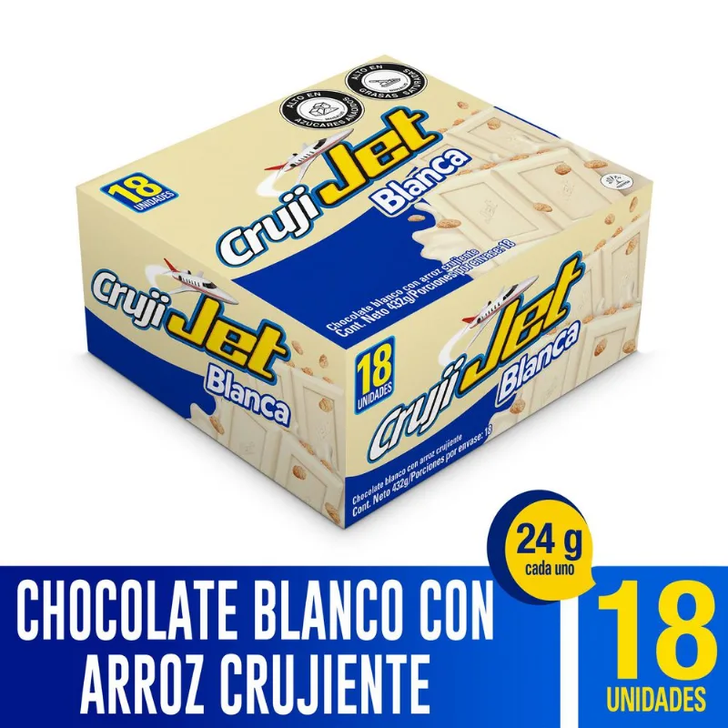 Chocolatinas JET con arroz crujiente (432 gr)