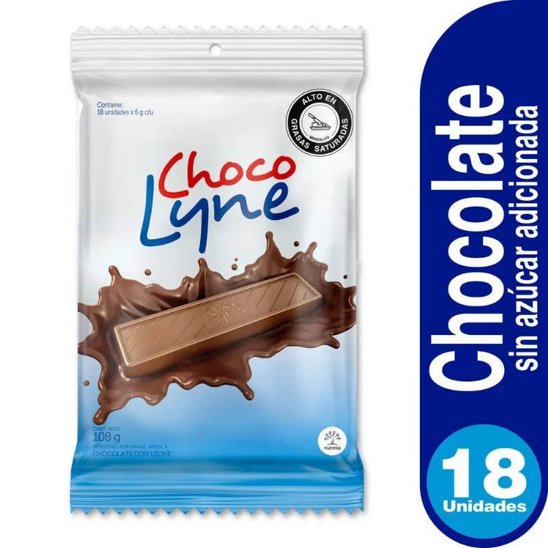 Chocolatina Bolsa CHOCOLYNE 108 gr