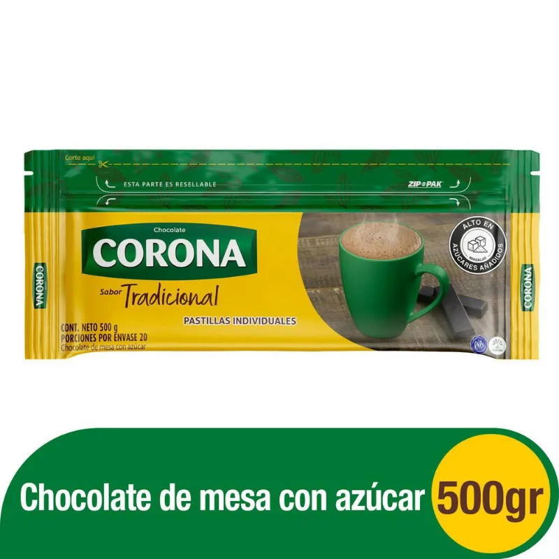 Chocolate Con Azucar 20Pastila 500 gr