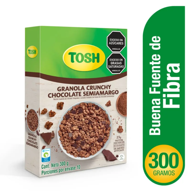 Granola TOSH crunchy chocolate semiamargo (300 gr)