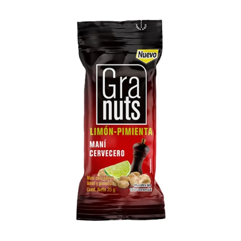 Mani Cervecero Limon Pimienta Granuts 40gr