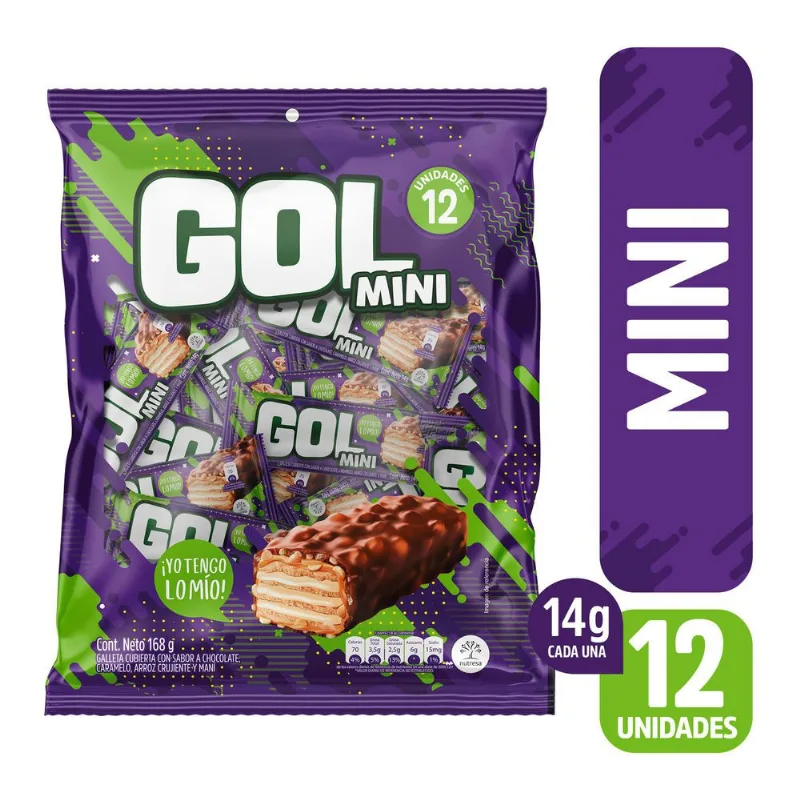 Chocolatina Mini GOL 168 gr