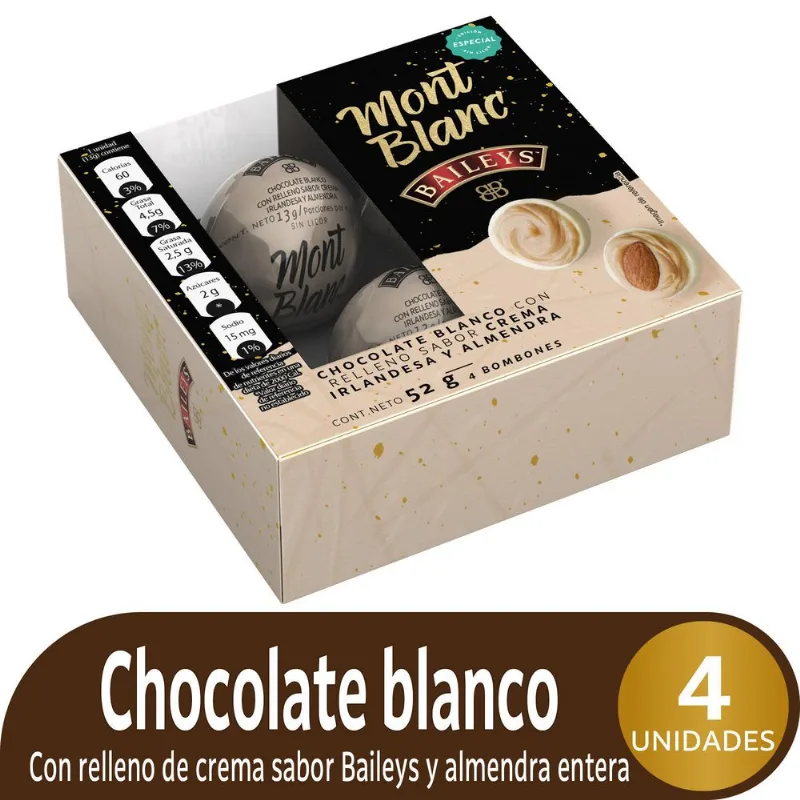 Caja Chocolates Baileys MONTBLANC 52 gr