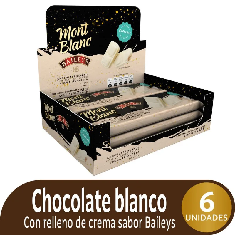 Chocolatina Baileys MONTBLANC 252 gr