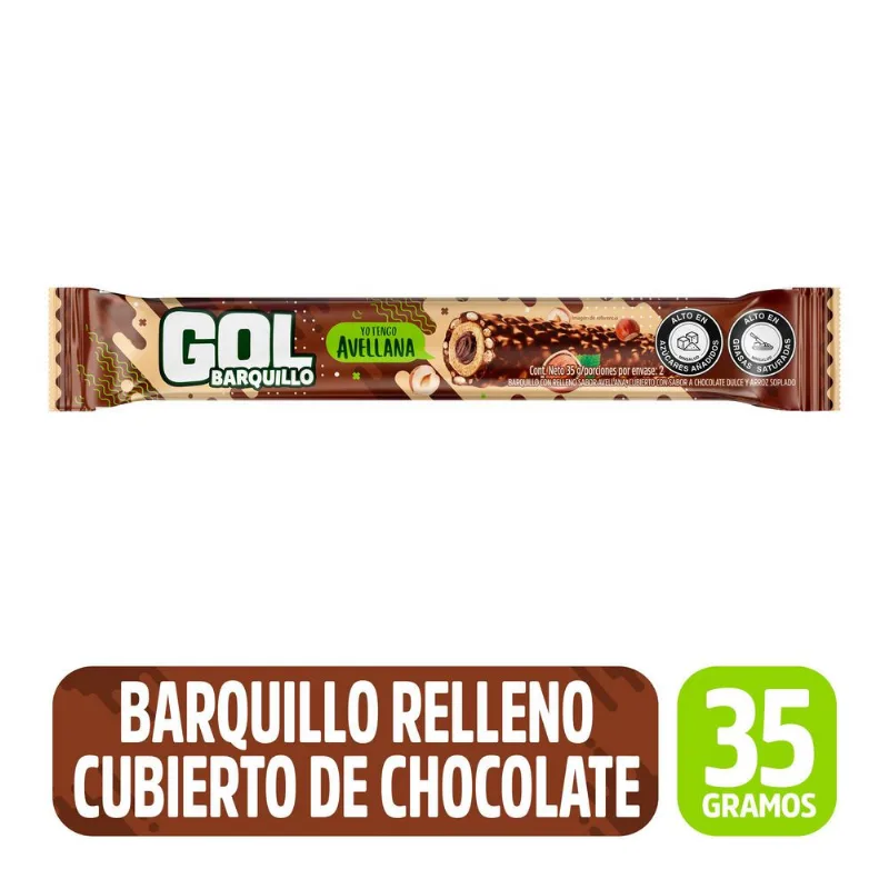 Barquillo Relle Chocolate Unid GOL 35 gr