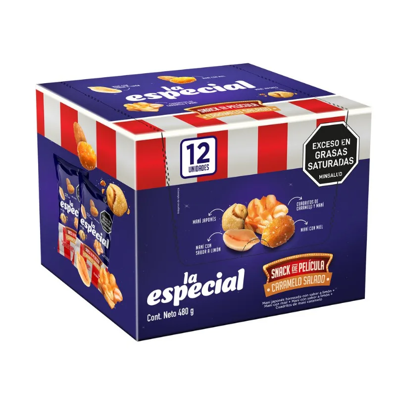 Maní LA ESPECIAL caramelo salado (480 gr)