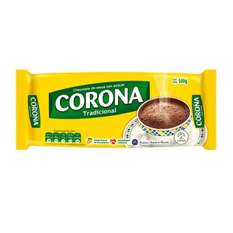 Chocolate Con Azúcar Corona 500 Gr