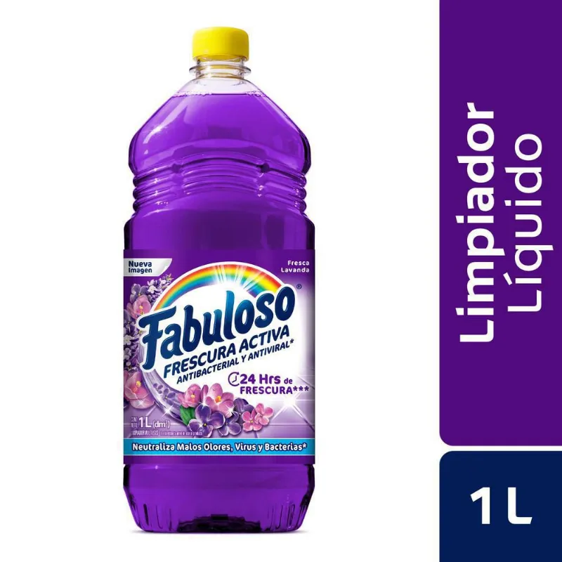 Limpia Pisos Antibacterial Lavanda FABULOSO 1000 ml