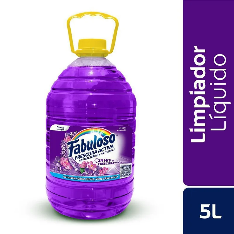 Limpia Pisos Antibacterial Lavanda FABULOSO 5000 ml