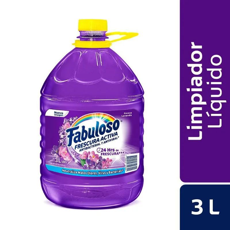 Limpia Pisos Antibacterial Lavanda FABULOSO 3000 ml