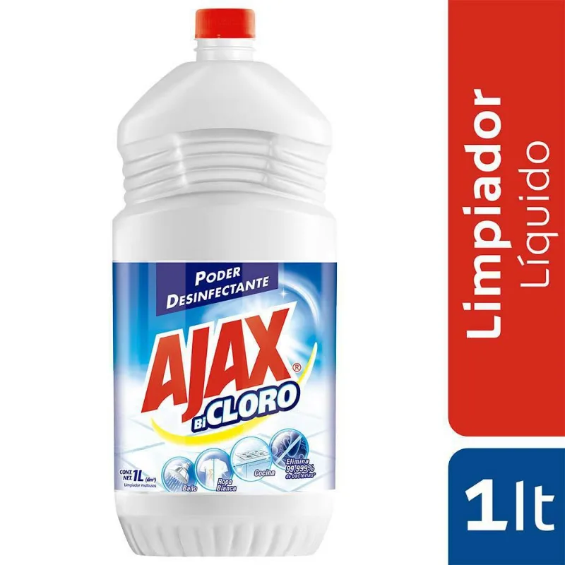 LIMPIA PISOS BICLORO AJAX 1000 ml
