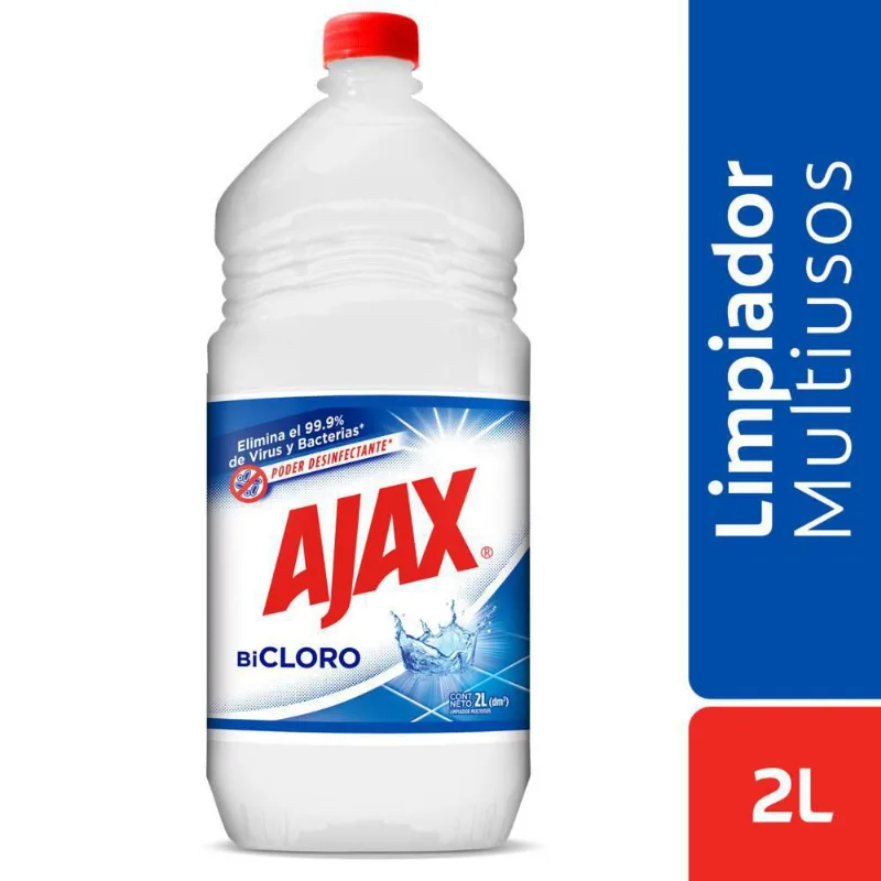 Limpia Pisos BiCloro Poder Desinfectante AJAX 2000 ml