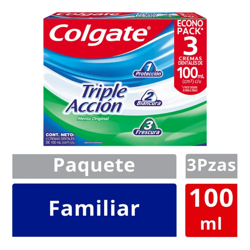 CREMA DENTAL TRIPLE ACCIÓN COLGATE 300 ml