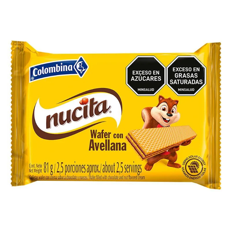Galletas NUCITA wafer nucita (81 gr)