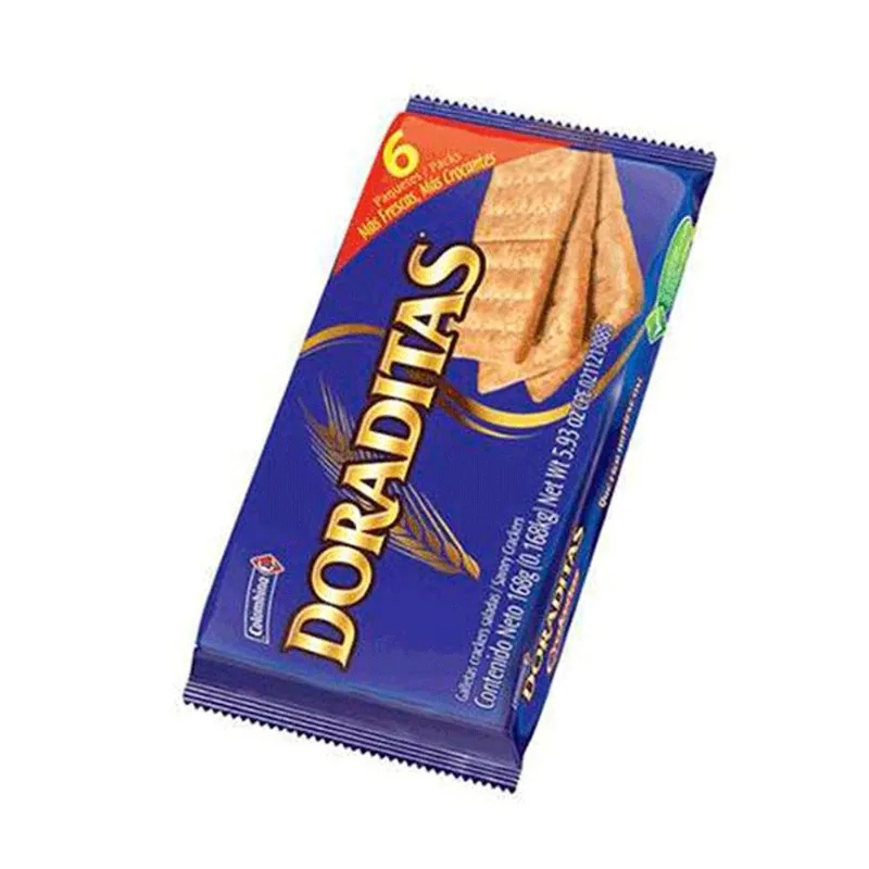 Galletas Crakeñas Doraditas 6 Unidades X 28 Gr