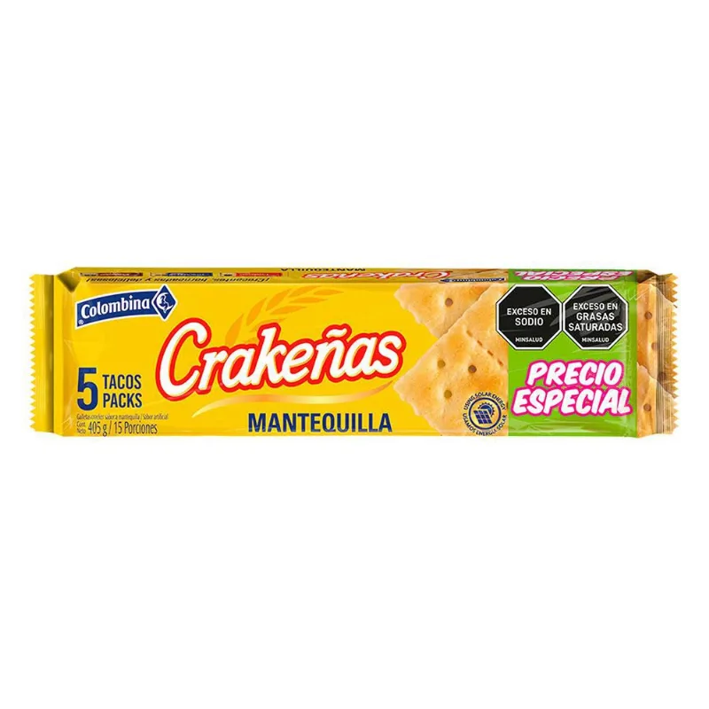 Galletas CRAKENAS mantequilla (405 gr)