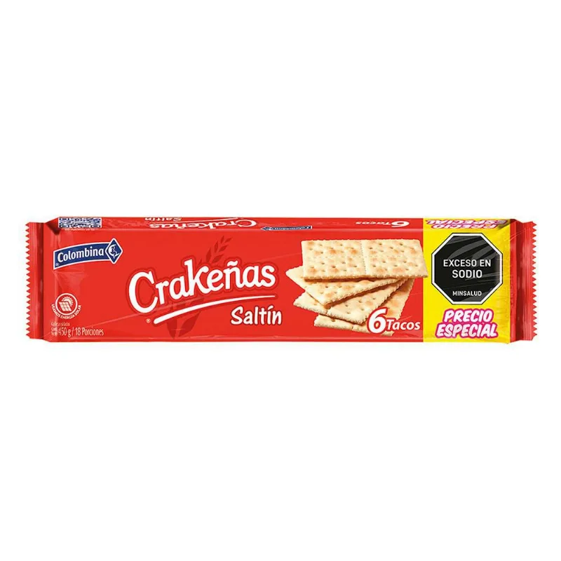 Galletas CRAKENAS saltín x6 tacos (450 gr)