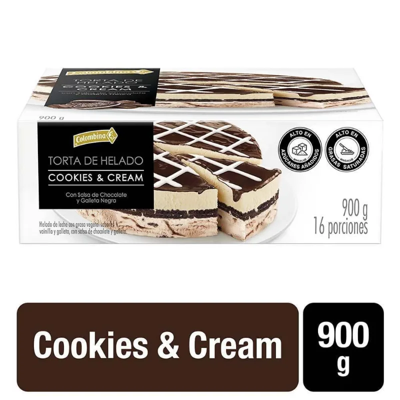 TORTA COOKIES CREAM COLOMBINA 900 gr
