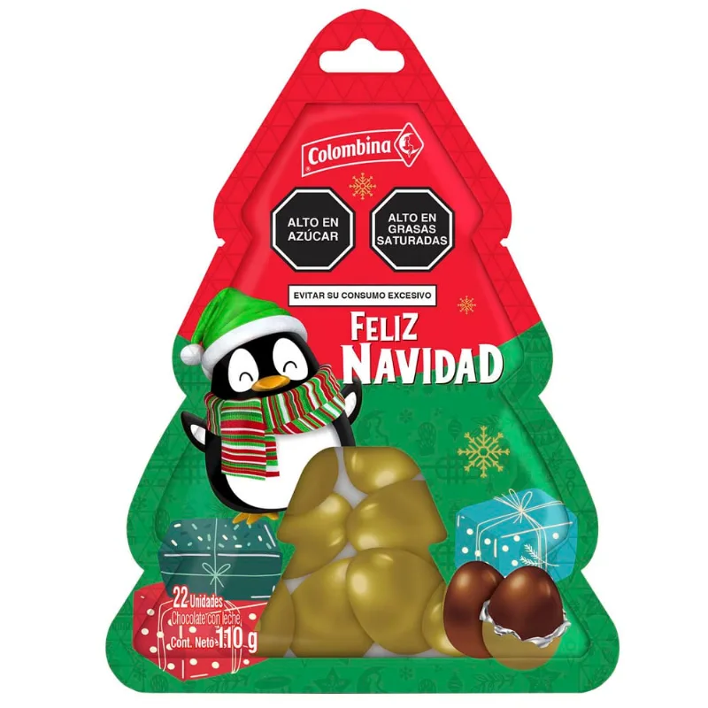 Chocolate COLOMBINA Navidad Doypack 110g