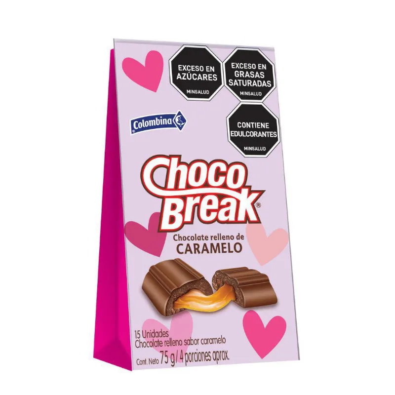 Chocolate relleno sabor caramelo CHOCOBREAK Chocolate sabor caramelo (75 gr)