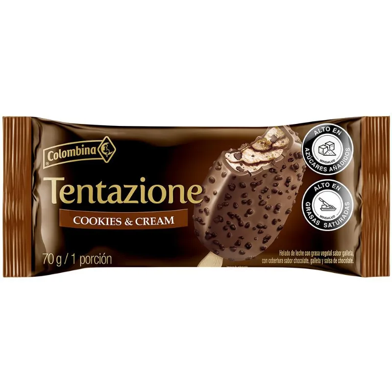 Helado Cookies & Cream COLOMBINA 70 gr