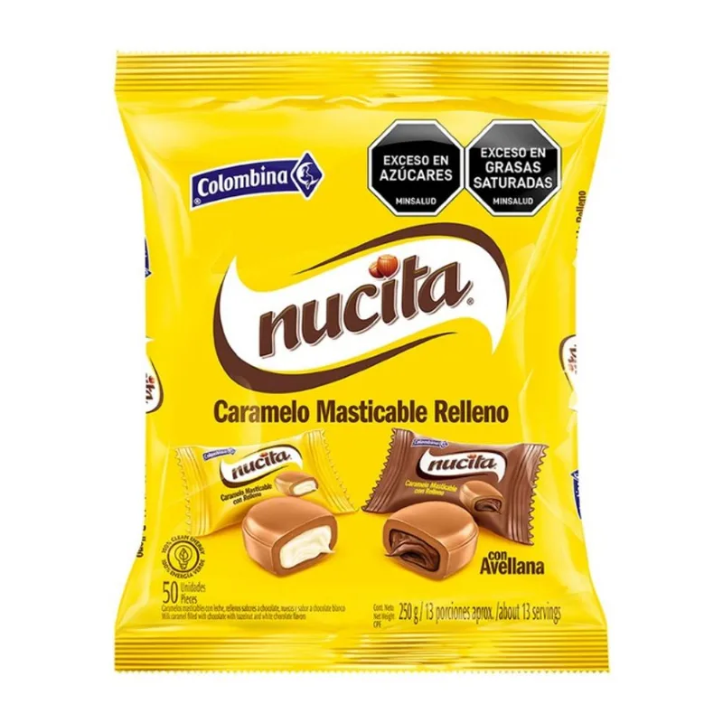 Cramelo Masticable Relleno Nucita 250GR