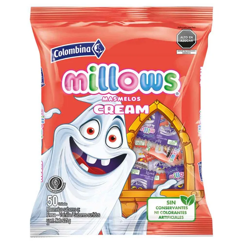 Malvaviscos Halloween Cream MILLOWS Bolsa 225g