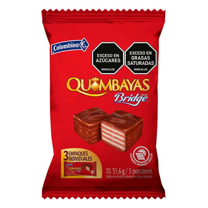 Galletas COLOMBINA quimbaya cubiertas con chocolate (51.6 gr)