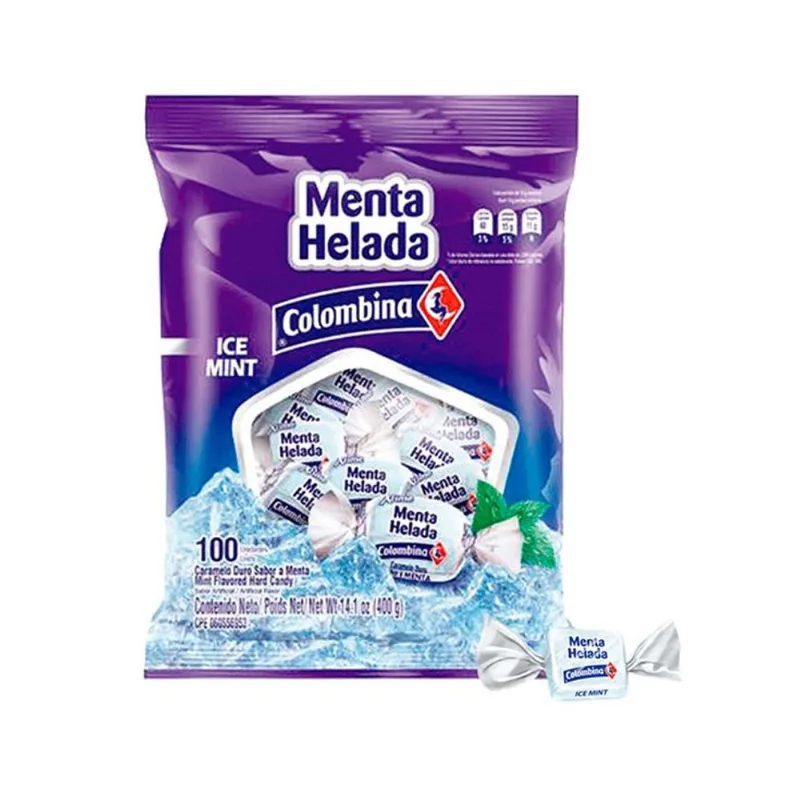 Caramelo Menta Helada Colombina 400 Gr
