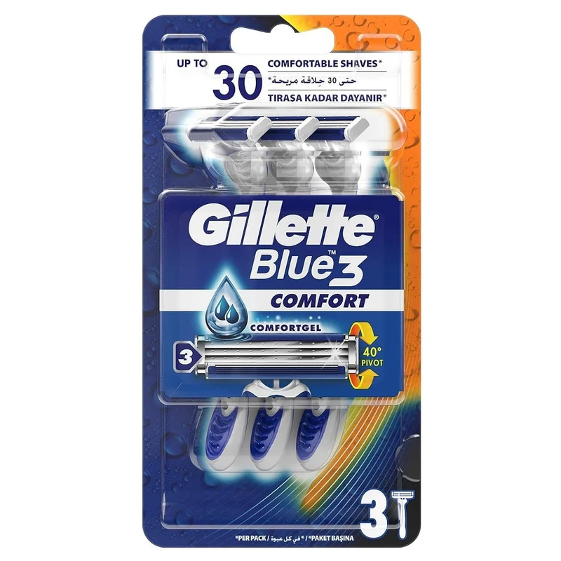 Blue3 Comfort jednorazowe maszynki do golenia dla mężczyzn 3szt