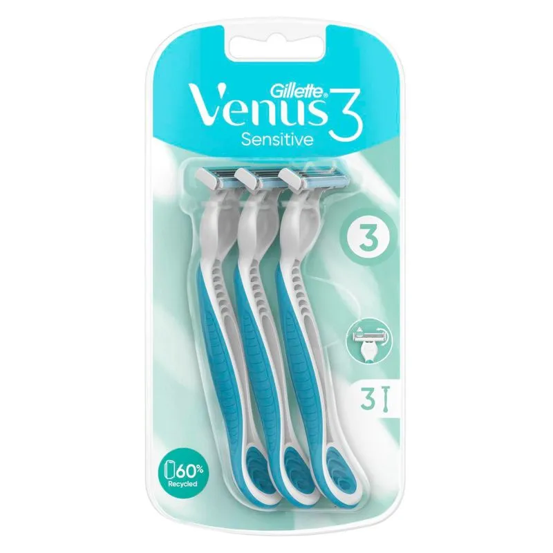 Gillette Venus Sensitive ženski brijač 3+1
