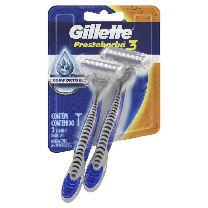 Kit Com 10 Pack - Aparelho Gillette Prestobarba 3 Masculino